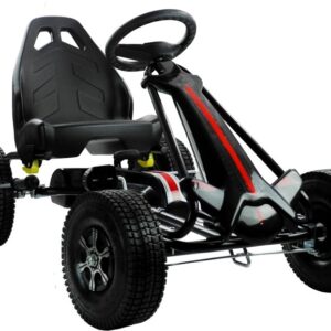 Go-Cart Monster črna - napihnjena kolesa z ročno zavoro